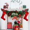 1PC Hanging Ornament Large Hanging Socks Gift Packaging Christmas Stocking Home Red Christmas 46x29cm