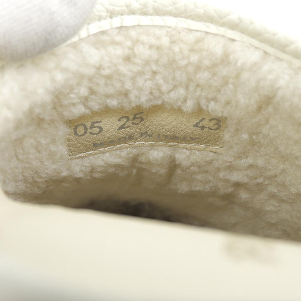 1piu1uguale3 Suede and Grained Leather 113 CALORE MULE Mule Sneakers, Off-white, Size 43, MRG602 Shoes 43 Off whiteUsed