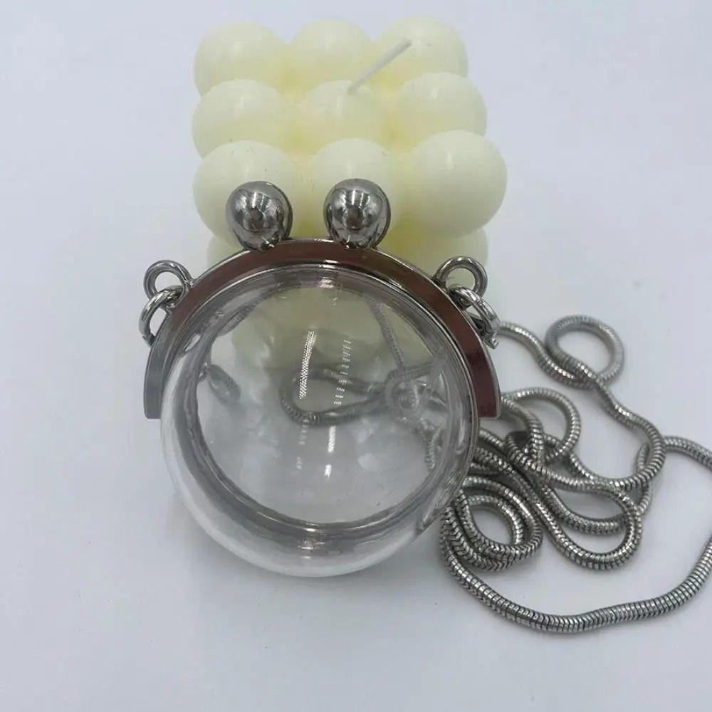 Jewelry Display Jewelry Box Keychain Mini Travel Bag Pendant Transparent Crystal Ball Bag  Women