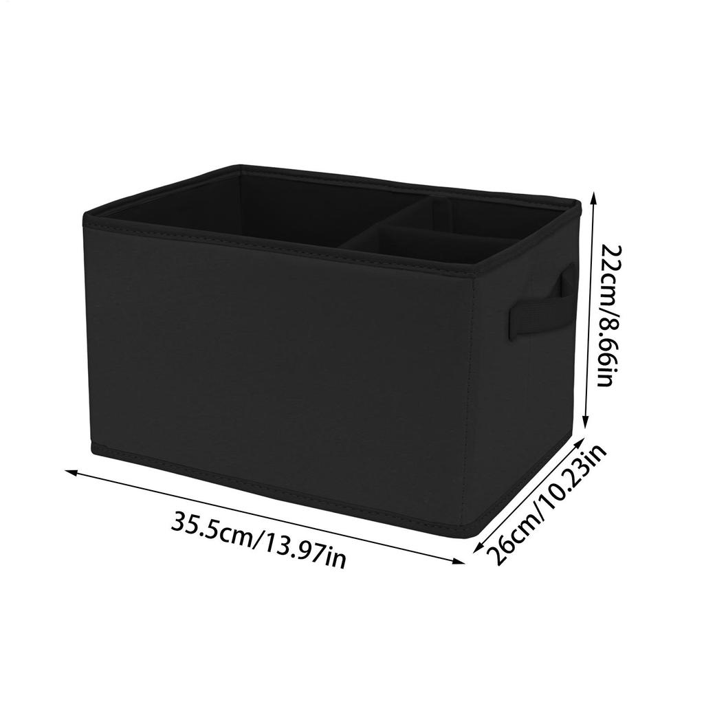 Trunk Box Large Capacity Car Trunk Storage Space-Saving Foldable Leather Bin No Lid Holder For Van Truck Driver Groceries Road