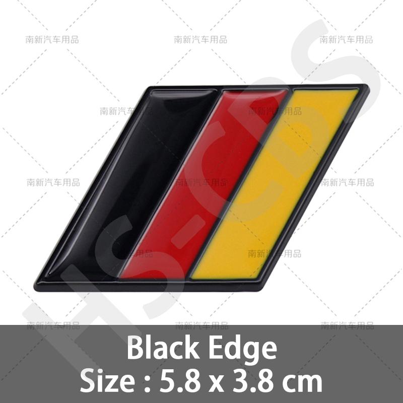 Metall Deutsch Französisch Italienisch Nationalflagge Dreifarbiges Emblem Auto Kotflügel Abzeichen Karosserie Seite Heck Kofferraum Klebeaufkleber Zubehör