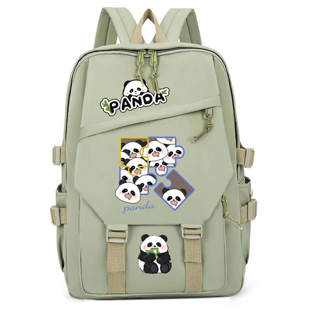 Panda Huahua Cartoon Printing Primary And Secondary School Students High Value Backpack Large Capacity Versatile School Bag