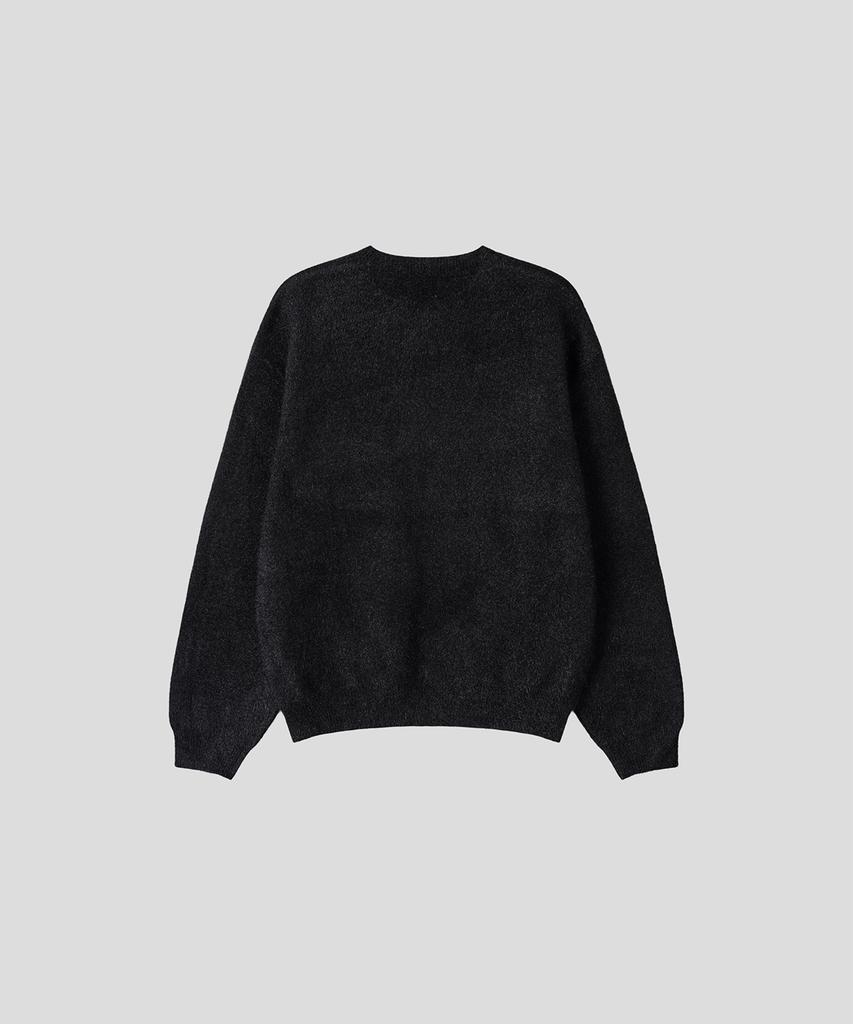 BLACK MOMENT Hairy Soft Knit [Black]