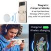 Crossbody Wireless Charge Magnetic Leather Case For Samsung Galaxy Z Flip 6 5 4 3 Flip5 Long Rope Lanyard For Magsafe Cover