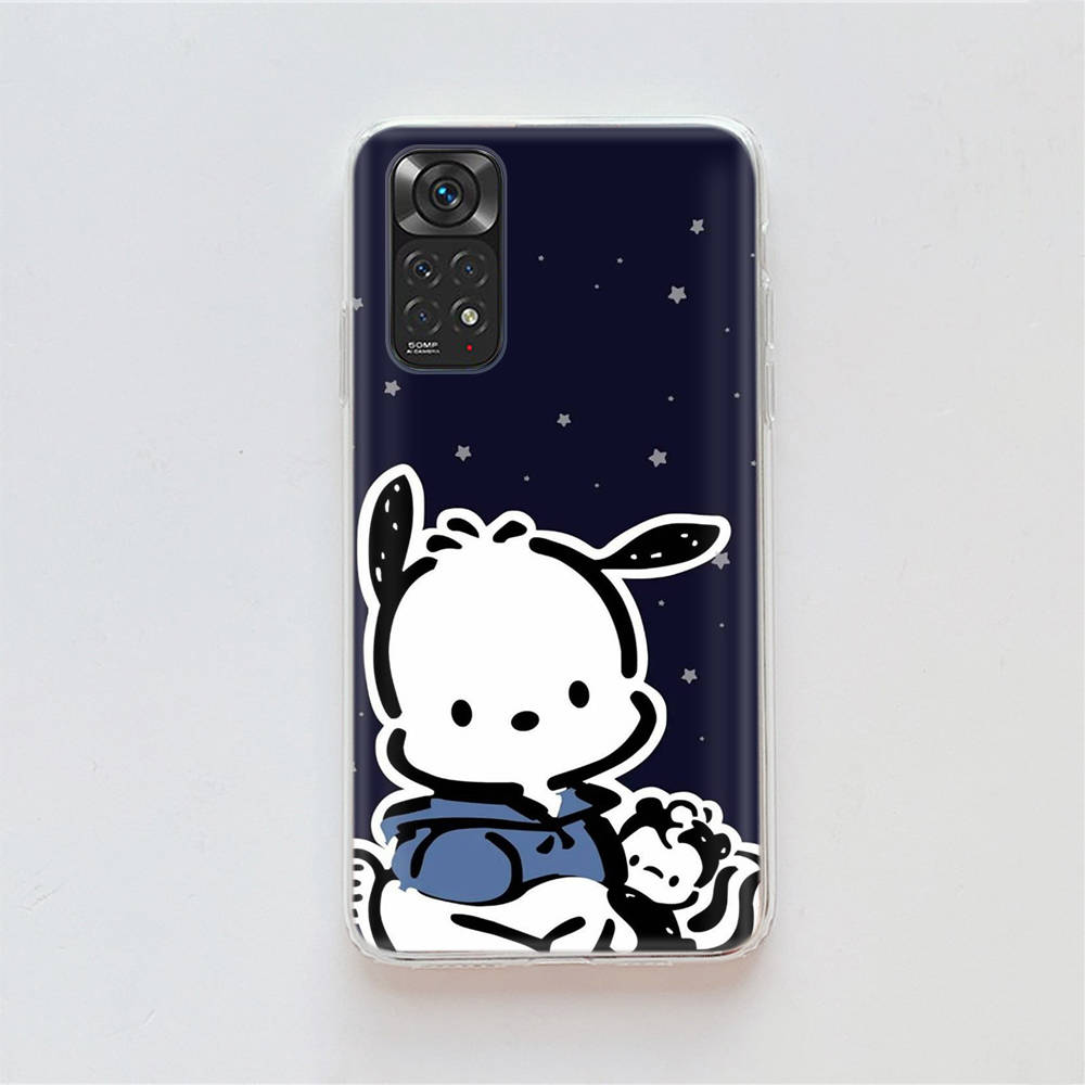 KT73 Pochacco Hülle für Samsung A04 A14 A23 A34 A54 M23 M33 M52 M53 Realme 10 9 C30S C35 C55 VIVO Y02S Y21 Y33S Y51 X80 Pro Klare Hülle
