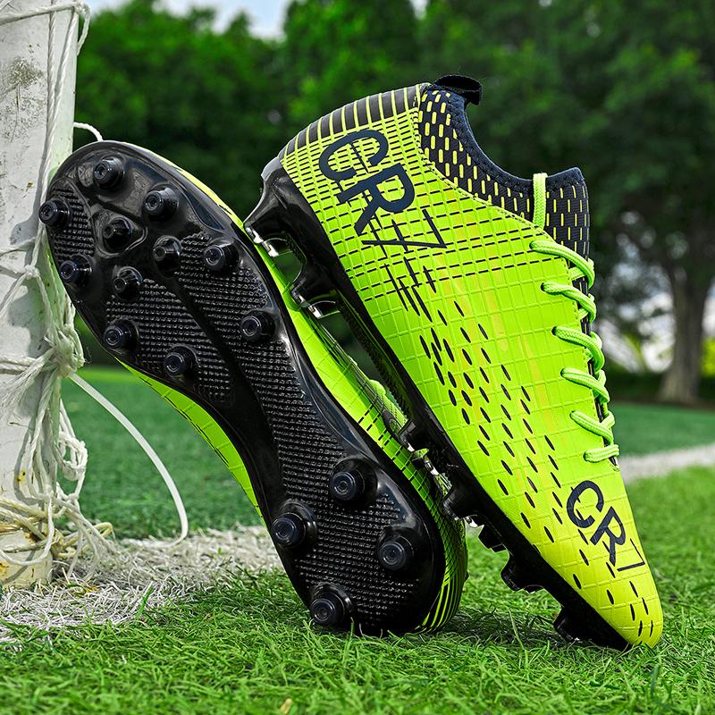 New CR7 Low-Top Student Football Shoes with Long Pins for Match And Training Professional Youth Shoes Sports Gear