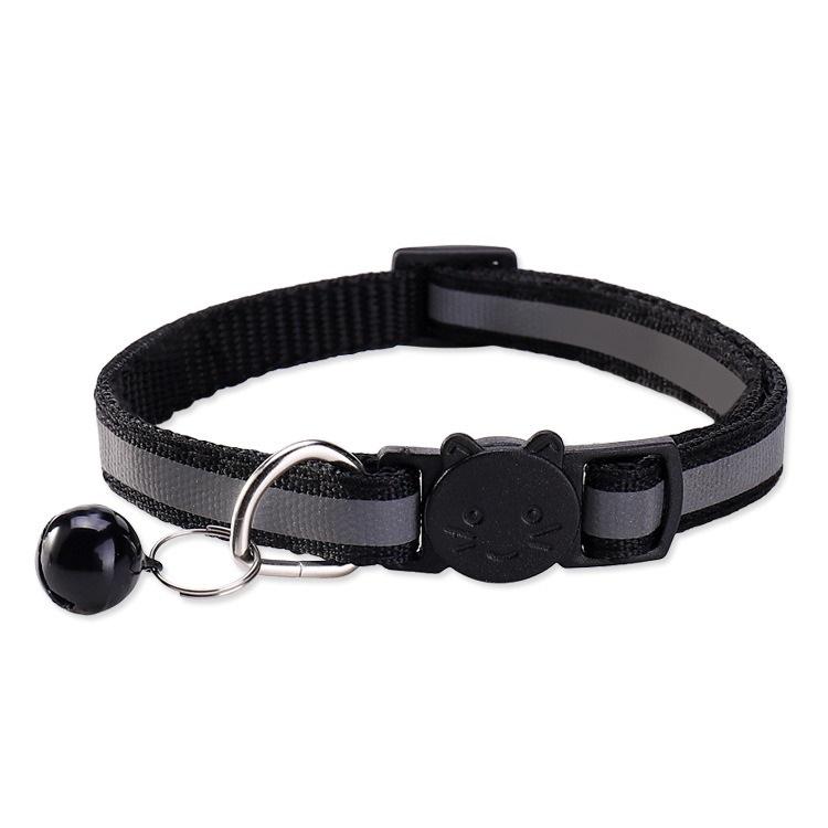 Cat Collar with Bell Cats Necklace Kitten Collar Breakaway  Collar Anti-strangling Armrests for Cat Necklace Pet Strap MBO02