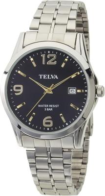 [Clefer] Analog Men's Watch Waterproof Metal Band Silver TE-AM188-BKS