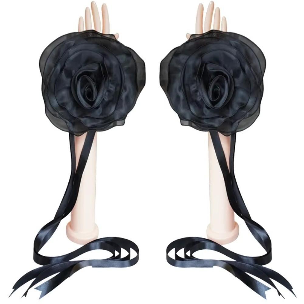 Wrist Strap Modern Dance Hand Sleeve Stereo Flower Latin Dance Accessories  Samba Dance