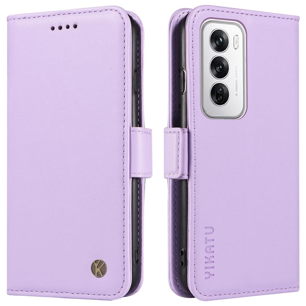 For Oppo Reno12 5G (Global) Case Magnetic Side Clasps Leather Wallet Phone Cover