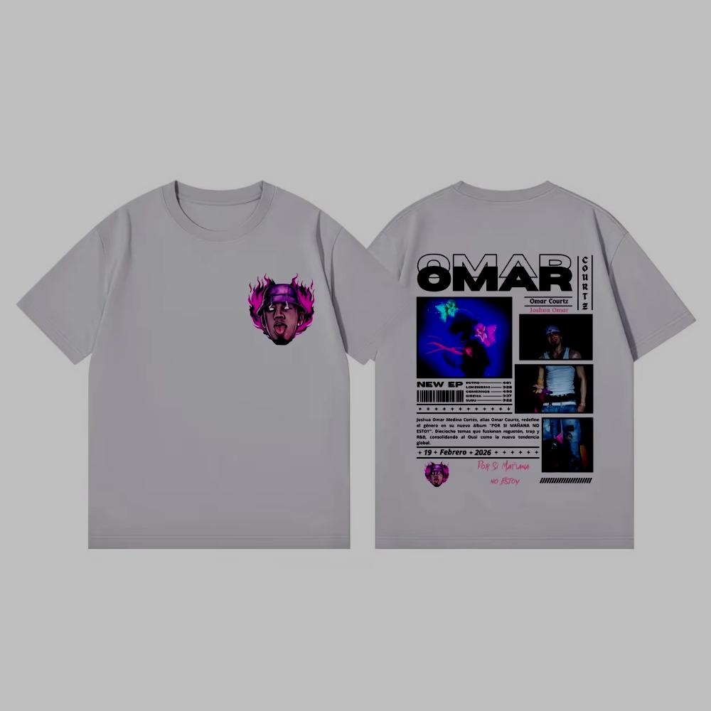 Omar Courtz Por Si Maana No Estoy Album Graphic T Shirts Fashion Pop Music Short Sleeve Tshirt Unisex Women Casual Cotton Tshirt
