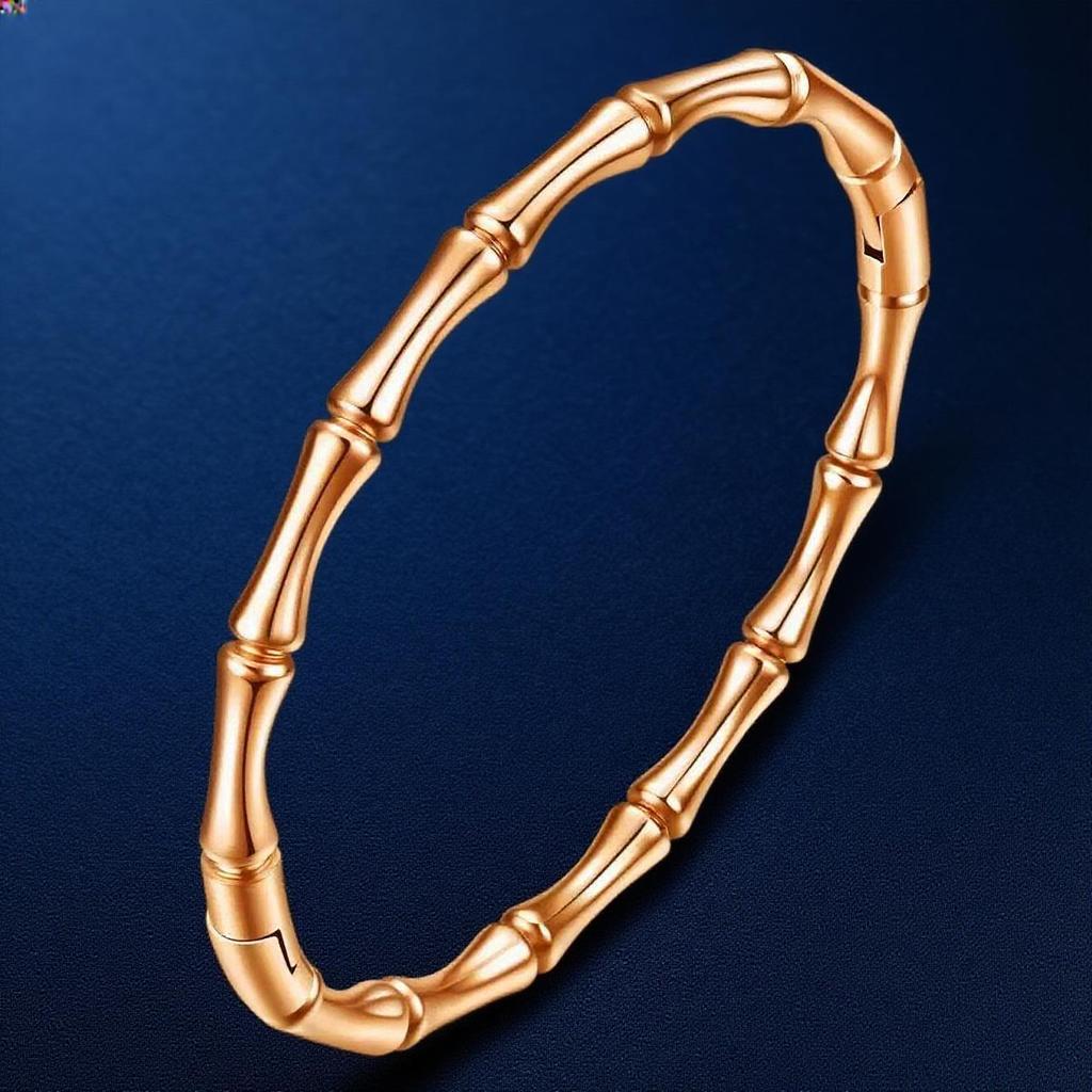 Women's High-End Titanium Stainless Steel Bamboo Bracelet – No Fade, Stylish Summer Jewelry