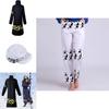 Exquisites One Piece Trafalgar Law Cosplay Kostümset mit Mantel, Hose und Hut