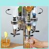 Distributeur d'alcool en barre d'aluminium à quatre têtes pour cocktails et usage domestique