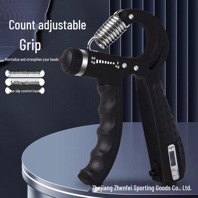 Adjustable Hand Gripper with Counter for Finger, Wrist, and Arm Strength Training