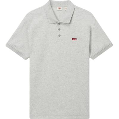 Levis Blended Casual Simple Regular Fit Polo Shirt Unisex Tops Gray 004KC-0003