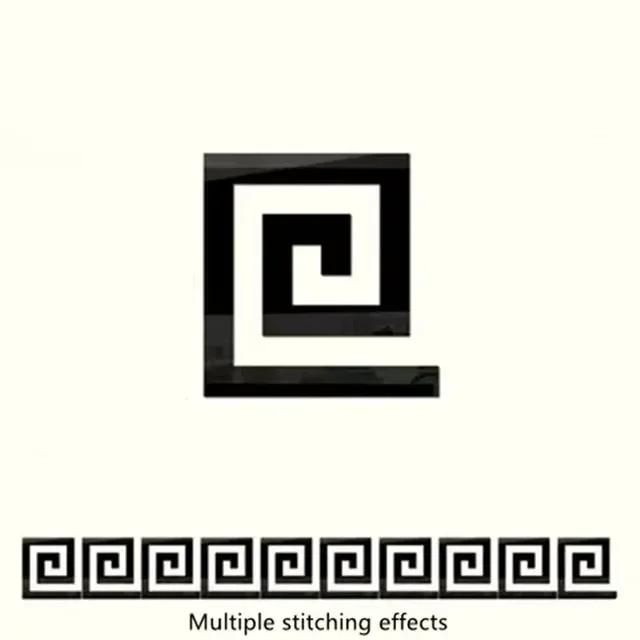 Panneaux Muraux Miroir Acrylique Autocollants - Bordure Adhésive Peel&Stick pour Bord de Salon Chambre, Décoration Architecturale pour la Maison