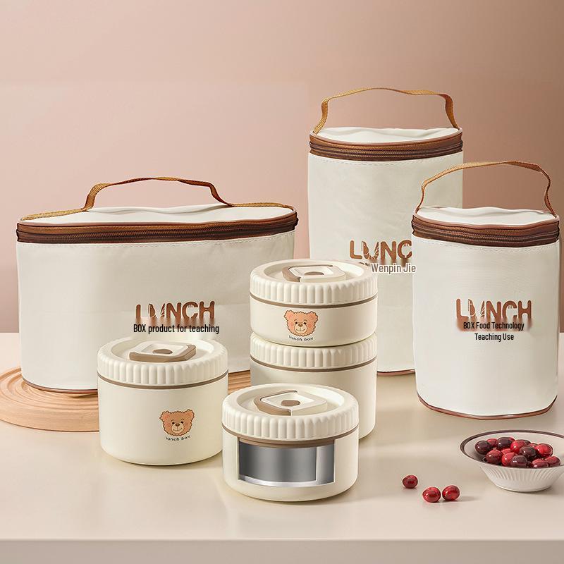 304 Stainless Steel Microwaveable Multi-Layer Insulated Bento Lunch Box