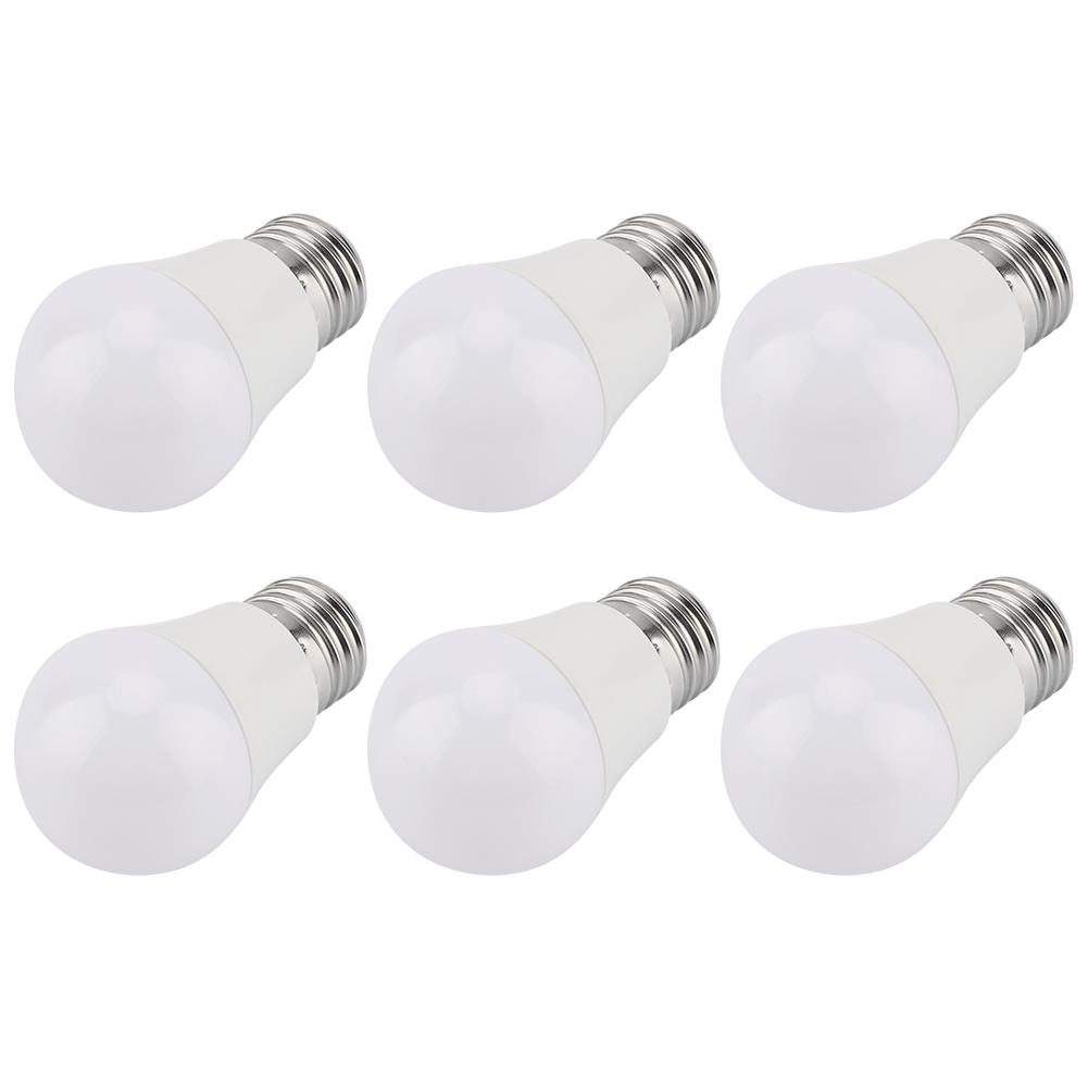 6 PCS 5W Mini Lâmpadas LED Branco Quente E26 Base G45 Lâmpadas Iluminação Acessório