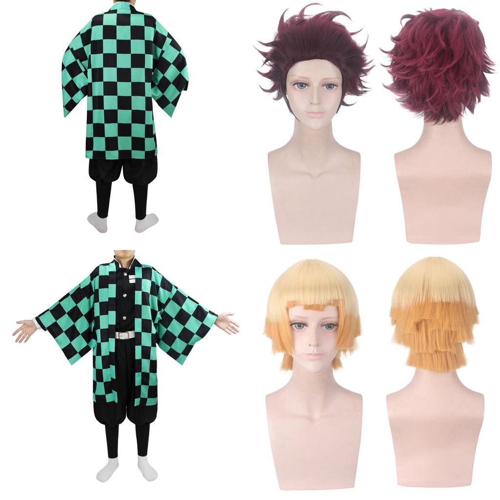 Slayer Kimetsu Demon No Yaiba Kamado Nezuko Cosplay Costume Kimono Suit Robes