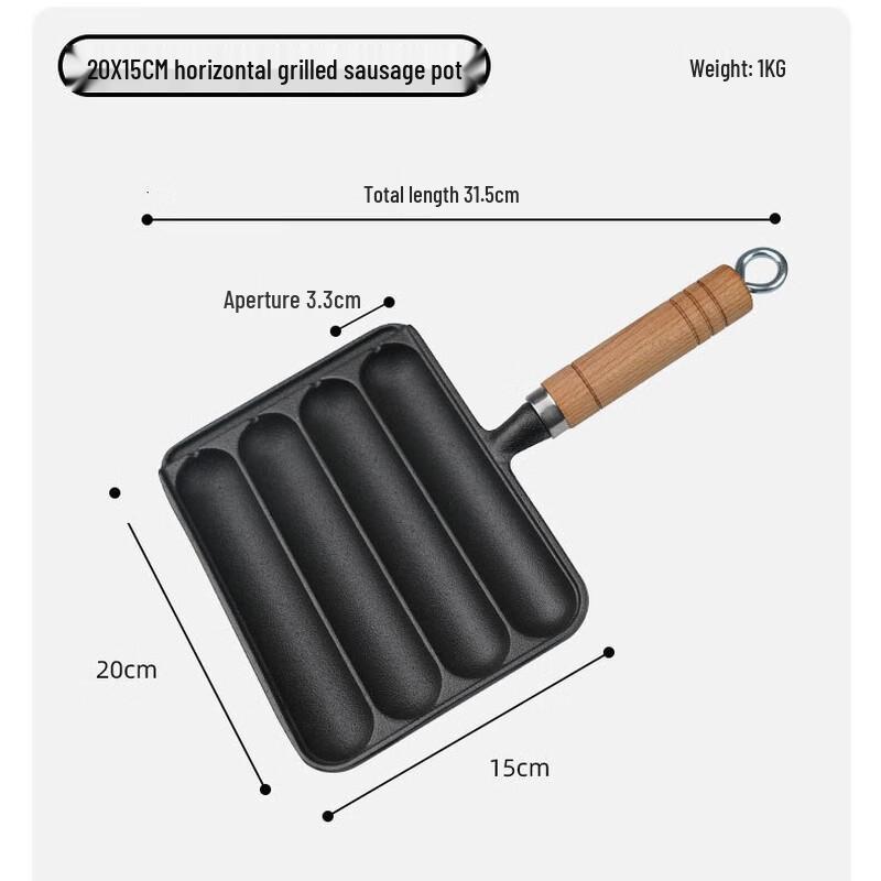 Chui Xiao Yi Cast Iron Sausage Grill Pan