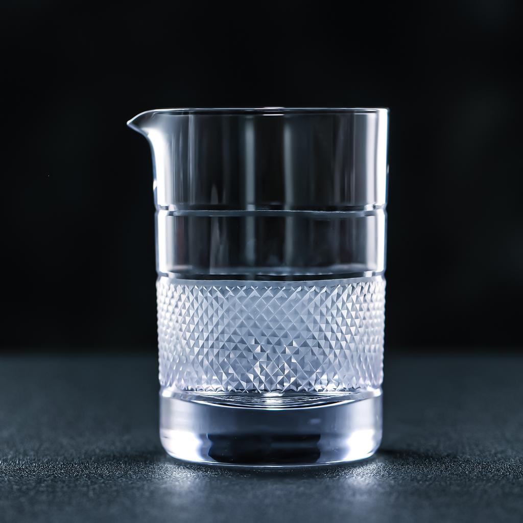 PMG01-5 CRISON High End Series Crystal Glass Handmade Engraved Cocktail Mixing Cup Cocktail Blender Tool Bar Tools Mixologist