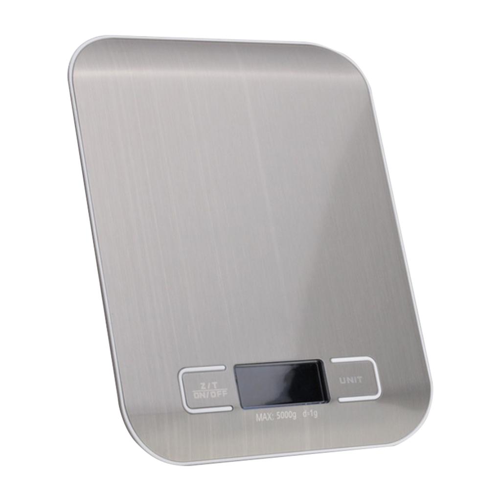 Digital Kitchen Scale Diet Food Weighing Balance Clock Silver 5Kg 1g Digital Kitchen Scale Diet Food Weighing Balance Clock Silver 5Kg 1g