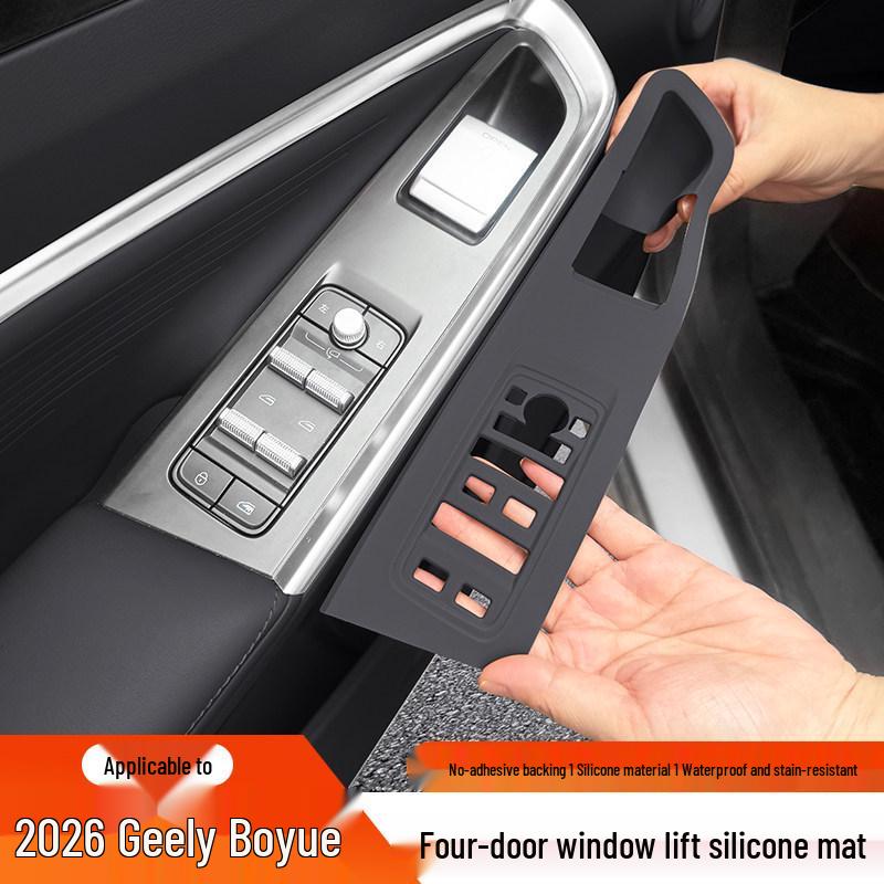Silicone Protective Pad for 26 Geely Boyue Models - Console & Door Button Film
