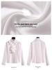 2025 Trendy Women's Slim Fit Ruffle Lace Chiffon Shirt - Versatile Spring/Summer Top