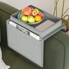 Couch Cup Holder Tray Couch Drink Holder Caddy Sofa Armrest Organizer with Side Pockets for Remotes Cell-Phone Tablet Snack