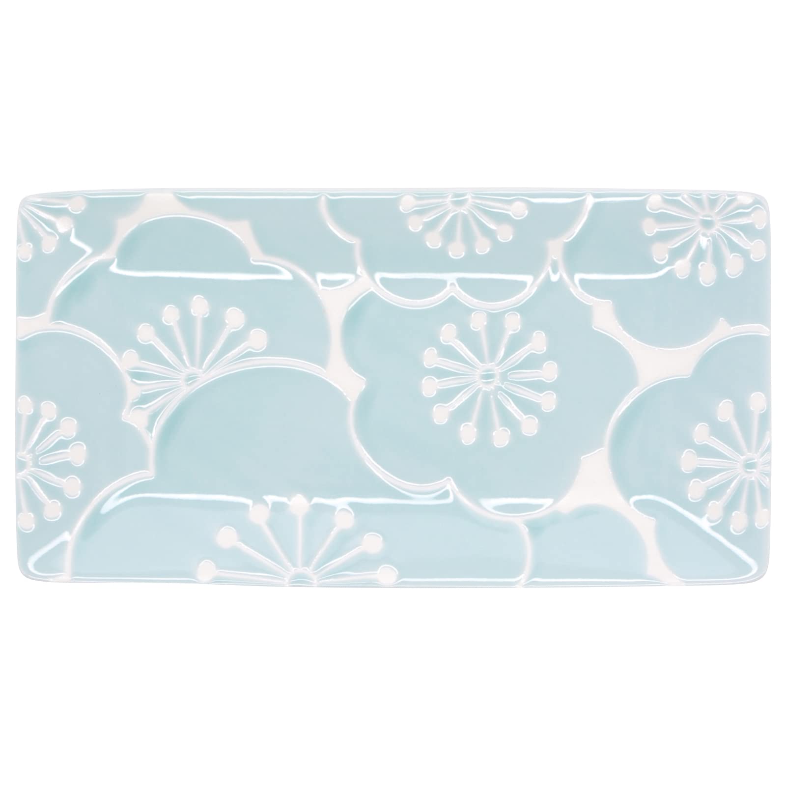 

Керамика Хасами длинная прямоугольная примерно 25 x цветок сливы 18087 тарелка Хафури , 13,5 см, синяя, дизайн, сливовый