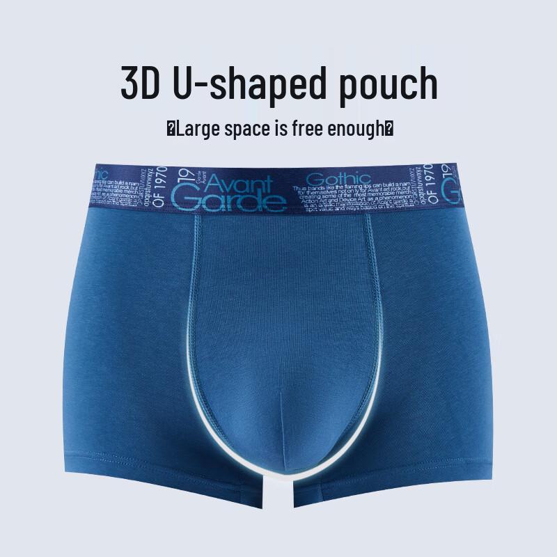 Fenteng Men's 3-Pack Cotton Anti-Bacterial Boxer Briefs