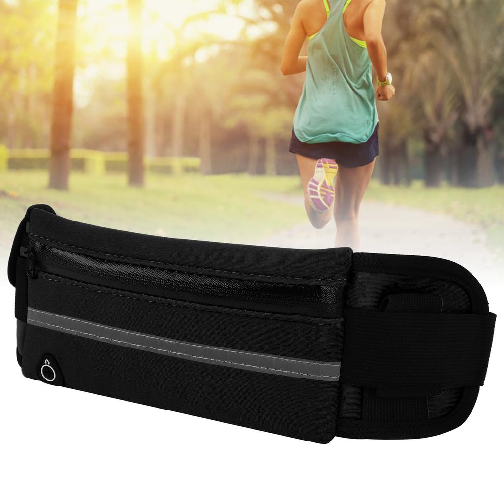 Running Waist Belt Bag Comfortable Unisex Waist Packs for Workout Cycling TravellingBlack