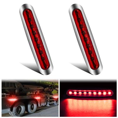 Ygmylandbb Lampa obrysowa boczna, 9 świateł LED, Ciężarówka, Przyczepa, Autobus, Światło szerokości samochodu, Ramię