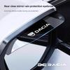 2 Stück Auto Rückspiegel Regenblende Augenbrauen Auto Zubehör für Dacia Bigster Spring Duster Sandero Jogger Dokker Lodgy