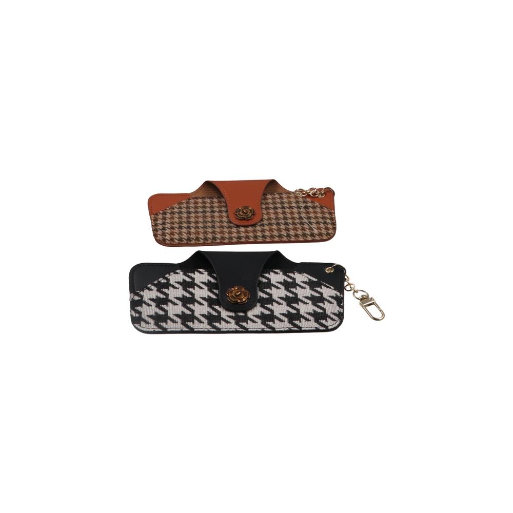 Printing Houndstooth Glasses Bag Korean Style Sunglasses Organize Fashion Glasses Storage Bag  Male