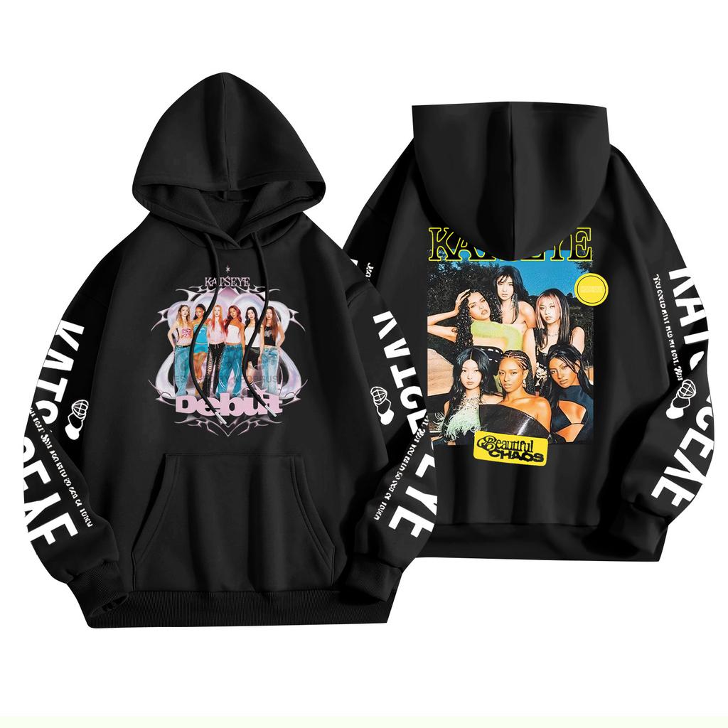 Unisex Fashion Lightweight Long Sleeve Pullover With Pockets Printed Hoodie