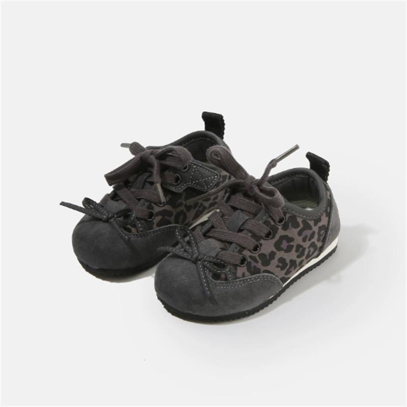 Children Shoes  New Autumn Toddler Girls Sport Shoes Leopard Print Soft Sole Breathable Outdoor Tennis Fashion Kids Sneakers