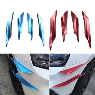 4Pcs Heckschürze Diffusor Anti-crash Carbon Fiber Universal Auto Seite Fender Rock Lip Splitter Canard Protector Fahrzeug liefert