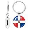 National Flag Double-Sided Keychain Korea, Serbia, Russia, Slovenia, Argentina, The United States,Turkey, Spain,Dominica Keyring