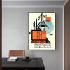 New Abstract Art Geometric Figure Canvas Painting Bauhaus Ausstellung Wall Art Poster Office Living Room Home Decoration Mural No Frame