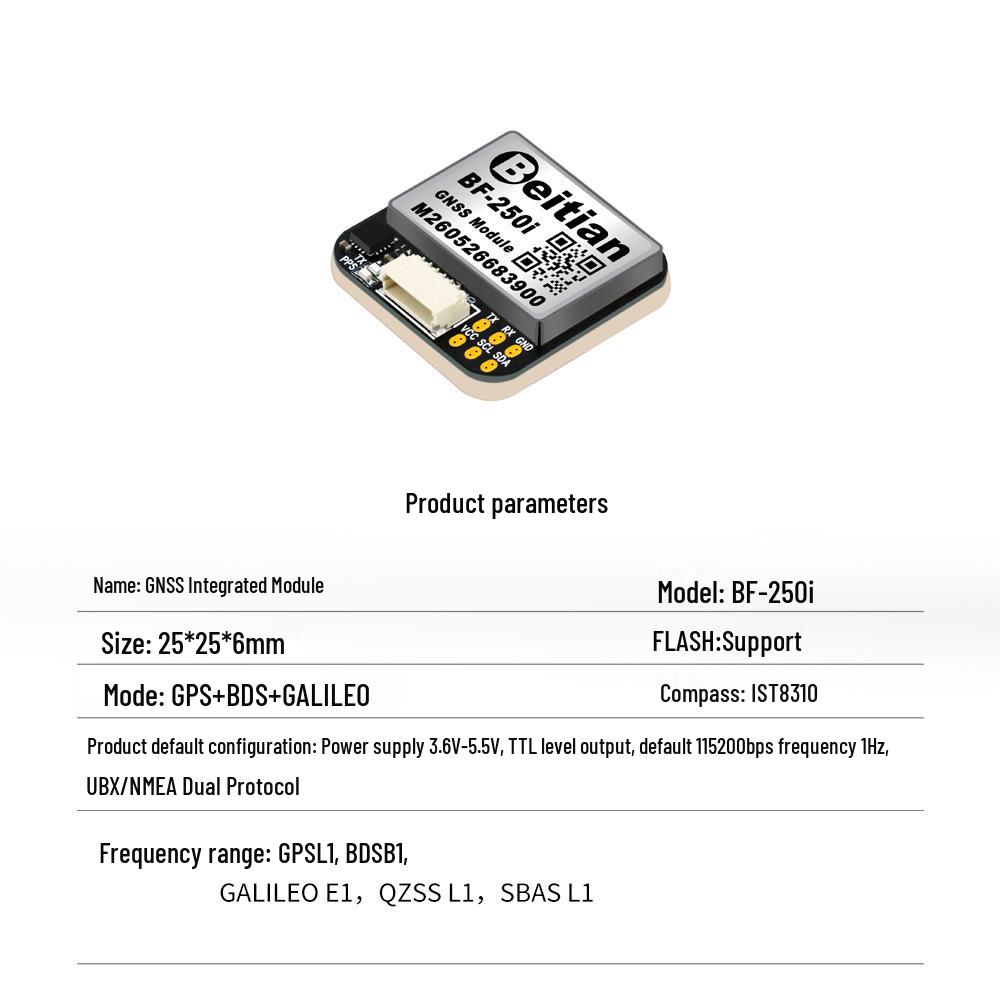 North Sky BF-182 GPS Module Beidou Navigation for Fixed-Wing FPV Drone Flight Controller.