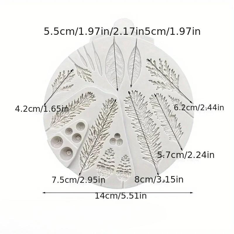 

1 шт. Форма для ароматерапевтической свечи силиконовая гирлянда из листьев венок из сосновых шишек силиконовая форма глина гипс мыло ручной работы