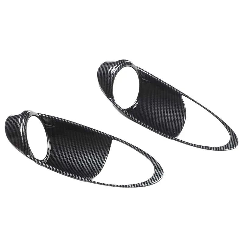 ABS Carbon Fiber For Nissan 370Z 2009-2010 Car Inner Door Bowl Handle Decorative Frame Sticker Car Interior Accessories