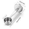 1Pc 2-in-1 Stainless Steel Coffee Scoop,Tamping Dual-Purpose Coffee Spoon Powder Hammer Tamper for Measuring and Tamping