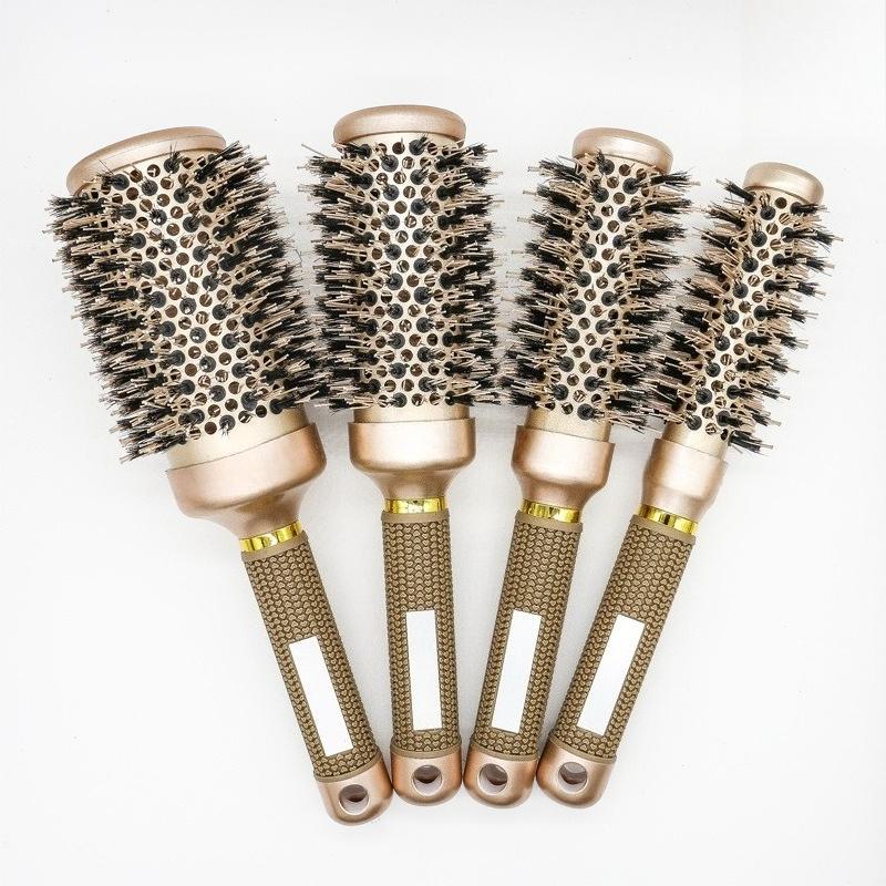 Cylinder Curling Roller Comb Professional Styling Hair Comb