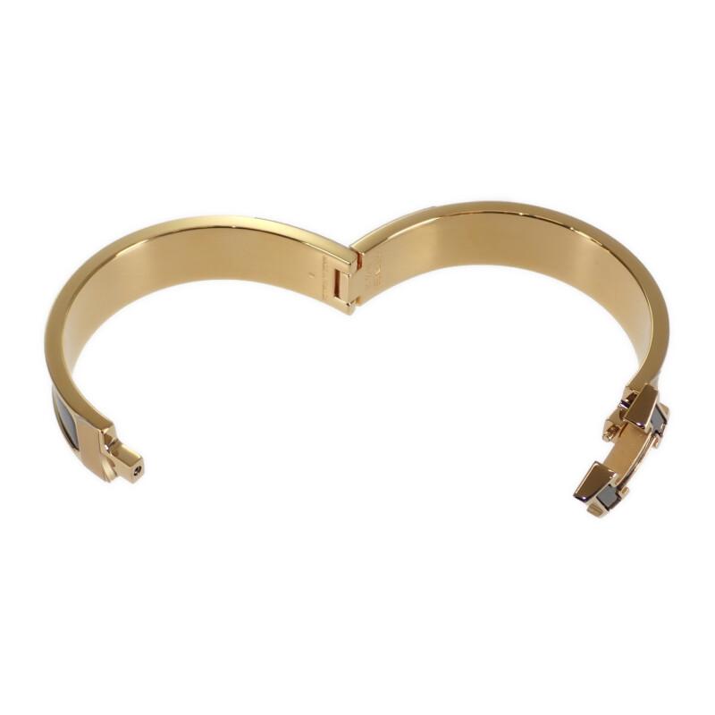 HERMES H700015F_G1PM Bracelet Noir Dore Gold Plated Women
