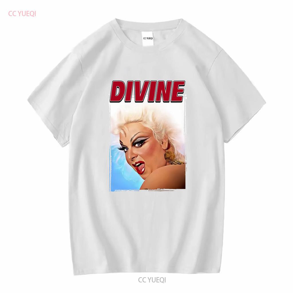 Popular Divine Drag Queen Classic Unisexs T Shirt Black Size S XL Vintage Washed Soft Comfortable Graphic Streetwear Homme