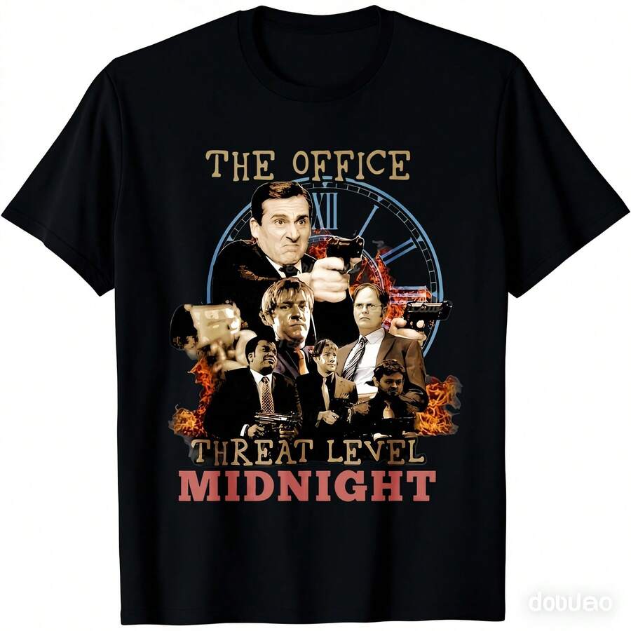 

Men S T-Shirt Featuring Characters From The Office TV Show, Made Of 100% With A 180Gsm Fabric. It 5XL різнокольоровий