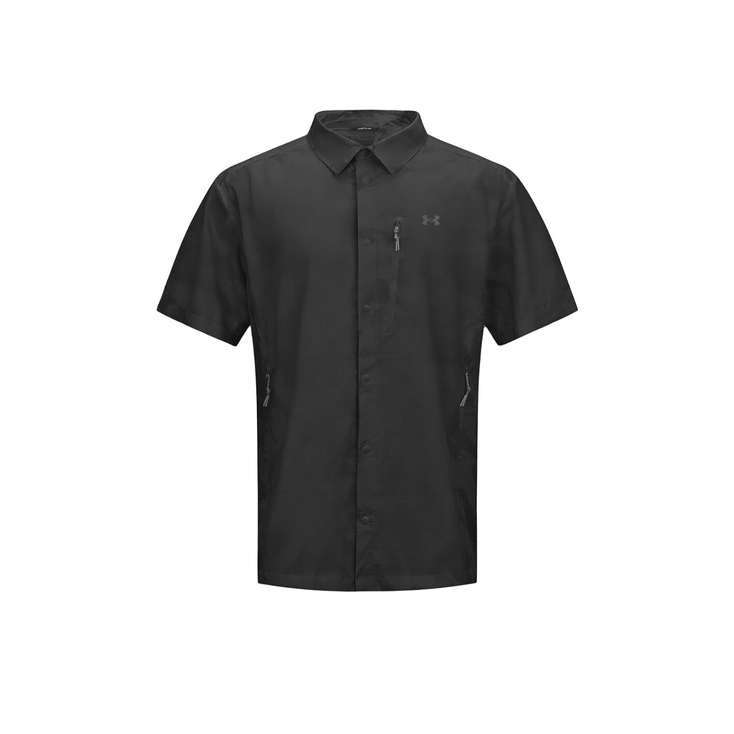 

Under Armour Outdoor Quick-Dry Sports Wind Short Sleeve Commuter Breathable Moisture-Wicking Self-Storing Business Casual Shirt Men shirts 16213254 S